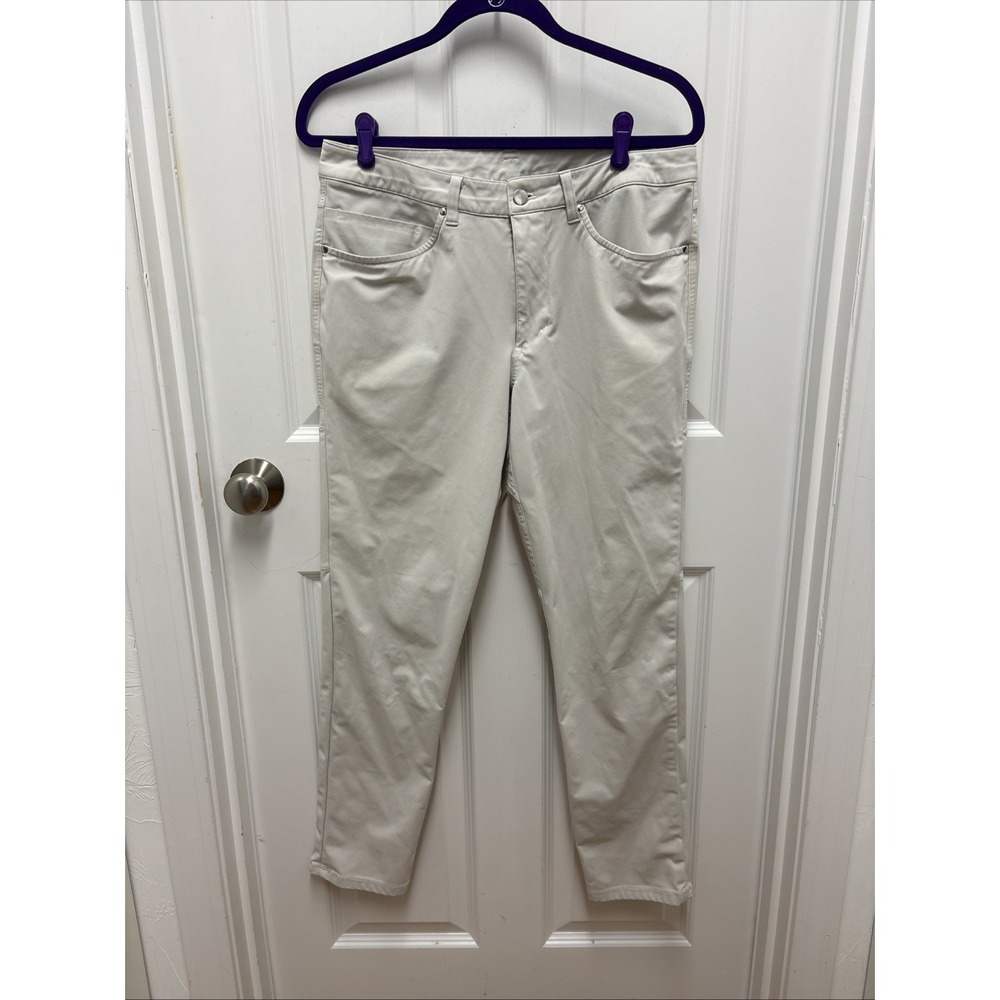 Lululemon Men's ABC Classic Fit Pant Warpstreme Tan Performance - Size 32